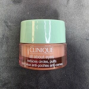 Clinique All About Eyes Reduces Circles Puffs Eye Cream Travel Size .17oz 5ml